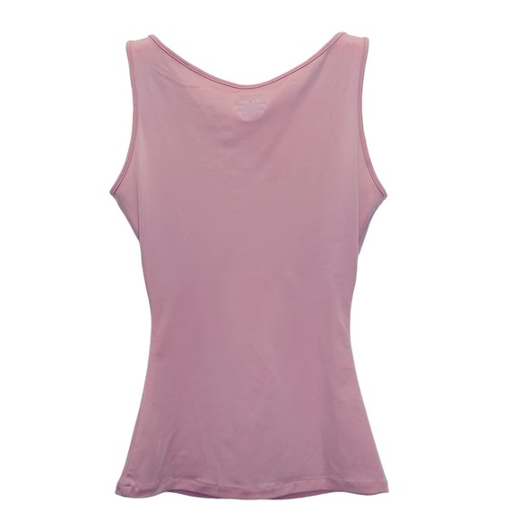 NEW SPANX Floral Lace Bateau Tank Top Illusion Neckline Rosebud Pink Size Small - Picture 7 of 9